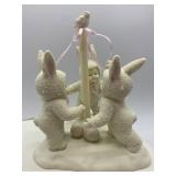 Department 56 Springtime Stories of the Snowbunnies "Shrubs-in-a-Tub" and "Tra-La-La" Figurines