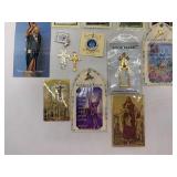 Religious Collection: Assorted Catholic Images, Medals, and Rosaries