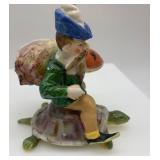 Vintage H&R Johnson England Ceramic Tile and Gnome Figurine