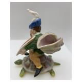 Vintage H&R Johnson England Ceramic Tile and Gnome Figurine