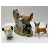 Â Set of 8 Ceramic Dog Figurines