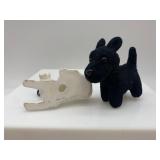 Â Set of 8 Ceramic Dog Figurines