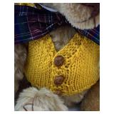Handcrafted Tiny Stitches Bears - William and Companion Bear