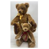 Set of 2 Collectible Teddy Bears: Judith Glover and Little Honey Bears