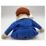 Set of 2 Vintage Handmade Cloth Dolls with Embroidered Features