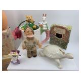 Collection of Easter Themed Decor and Figurines