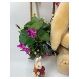 Collection of Easter Themed Decor and Figurines