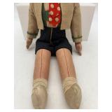 Pair of Vintage Polish Cloth Dolls in Traditional Attire