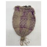 Set of 3 Vintage Beaded and Crochet Drawstring Purses