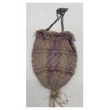 Set of 3 Vintage Beaded and Crochet Drawstring Purses