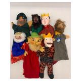 Collection of 7 Kersa Hand Puppets - Fairy Tale Characters