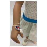 Vintage Sasha Doll with Blue Polka Dot Dress