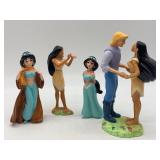Disney Collectibles: Aladdin, Pocahontas, and Little Mermaid Dolls and Figurines Set