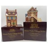 Set of 2 Disney Parks Village Series Porcelain Buildings