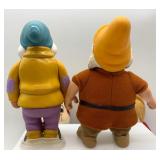Collection of 7 Vintage Gund Dwarfs Plush and Figures