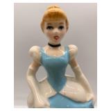 Vintage Walt Disney Cinderella and Prince Charming Ceramic Figurines