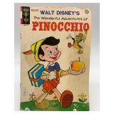 Vintage Disney Pinocchio Comic Book and 1939 Wind-Up Pinocchio Toy