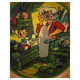 Vintage Disney Pinocchio Figurine Set with Collector