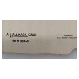 Vintage Disney Valentine and Plastic Toy Set featuring Mickey, Minnie, and Donald Duck