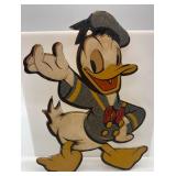 Collection of Vintage Disney Figurines and Wall Plaques featuring Mickey Mouse and Donald Duck