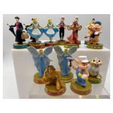 Set of 12 Disney Character Figurines - Mary Poppins, Alice, Tarzan, and More