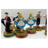 Set of 12 Disney Character Figurines - Mary Poppins, Alice, Tarzan, and More