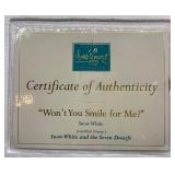 Disney Snow White 65th Anniversary Figurine with Certificate