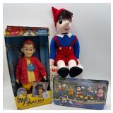 Cuddle Toys Pinocchio Plush, Talking Pinocchio Doll, and Disney Collectible Friends Set
