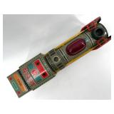 Vintage Tin Litho Toy Train with Archer and Horse Graphics