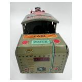 Vintage Tin Litho Toy Train with Archer and Horse Graphics