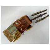 Vintage Northwestern Stage Lines Tin Toy Stagecoach with Horses