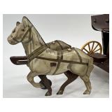 Vintage Northwestern Stage Lines Tin Toy Stagecoach with Horses