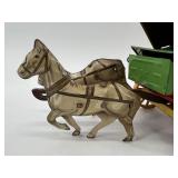 Vintage Tin Horse-Drawn Wagon Toy by Northwestern Products Co.