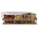 Wooden Old West Town Model Set with Detailed Storefronts