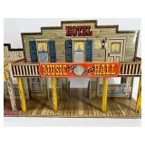 Wooden Old West Town Model Set with Detailed Storefronts