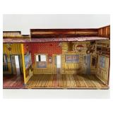 Wooden Old West Town Model Set with Detailed Storefronts