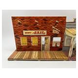 Wooden Old West Town Model Set with Detailed Storefronts