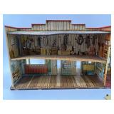 Wooden Old West Town Model Set with Detailed Storefronts