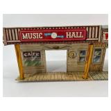 Wooden Old West Town Model Set with Detailed Storefronts