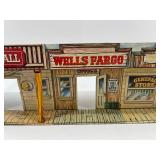 Wooden Old West Town Model Set with Detailed Storefronts