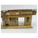 Wooden Old West Town Model Set with Detailed Storefronts