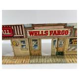 Wooden Old West Town Model Set with Detailed Storefronts