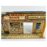 Wooden Old West Town Model Set with Detailed Storefronts