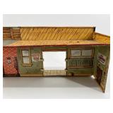 Wooden Old West Town Model Set with Detailed Storefronts