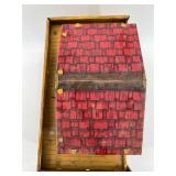 Vintage Metal Pony Express Trading Post & Fort Superior Playset