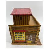 Vintage Metal Pony Express Trading Post & Fort Superior Playset