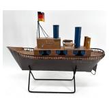 Vintage Ship Model and Walter Thomas Maritime Print Set