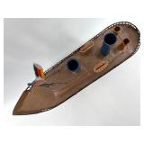 Vintage Ship Model and Walter Thomas Maritime Print Set