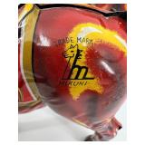 Vintage Mikuni Tinplate Toy Knight and Three Horses Set