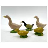Set of 9 Vintage Painted Farmyard Animal Figurines